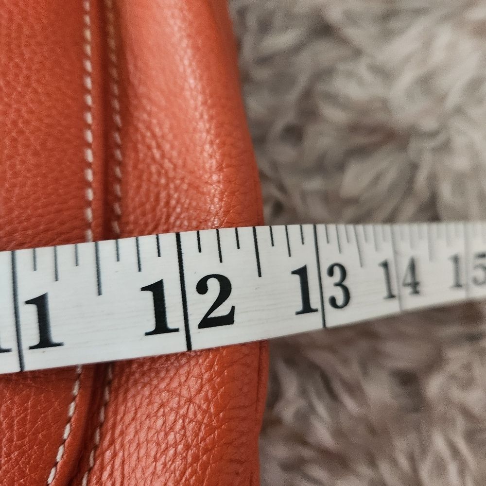 Gianni Bini Orange Leather Shoulder Bag‎ - Picture 11 of 13